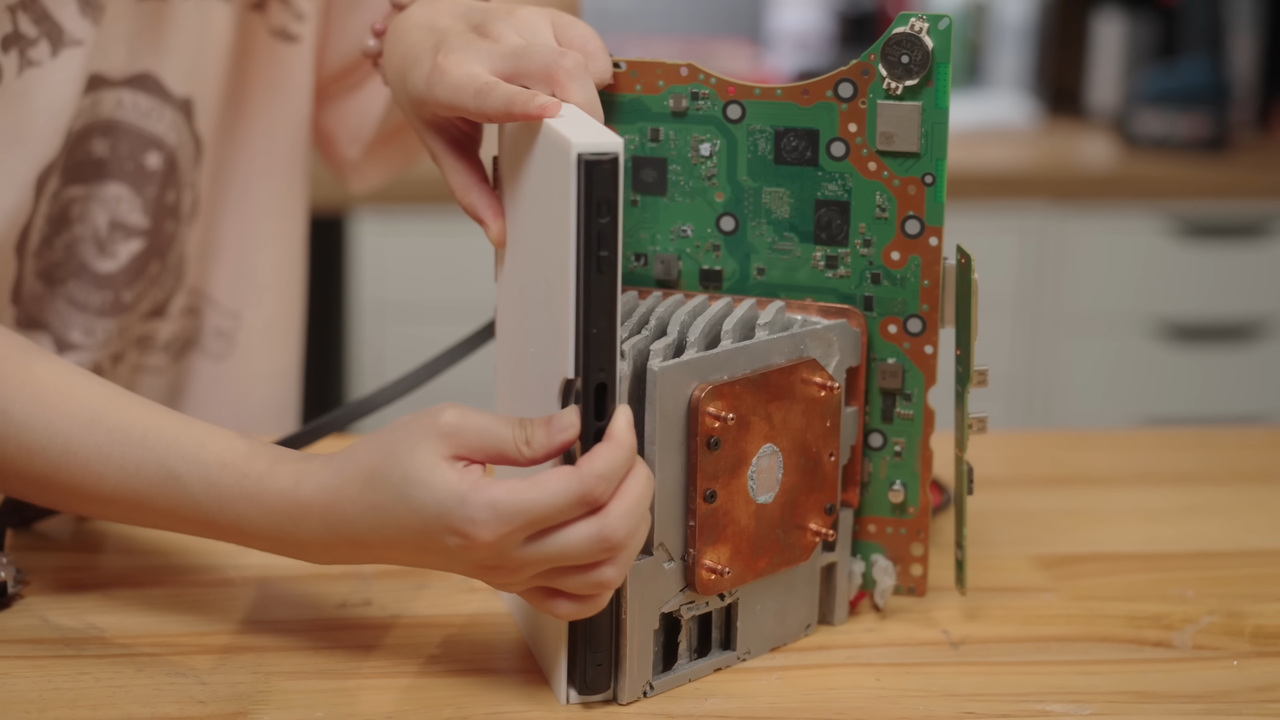 All-in-one custom console featuring the PS5, Xbox Series X, and Switch 2