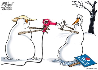Political Cartoon U.S. Trump Cruz