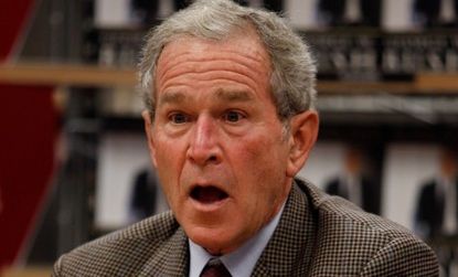 Bush is facing criticism that his memoir, "Decision Points," borrows heavily from other writers' points-of-view.