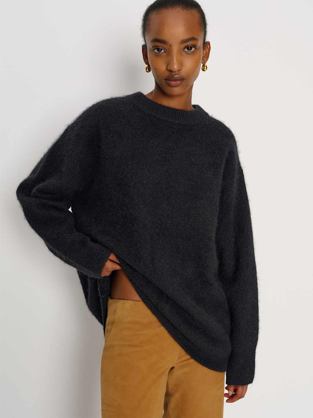 Reformation Jo Regenerative Wool Oversized Crew