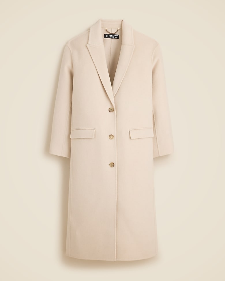 J.Crew Chiara top coat in cream