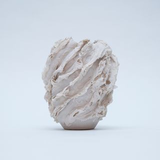 ‘Ivory Billows’ vase by Zeina Bacardi