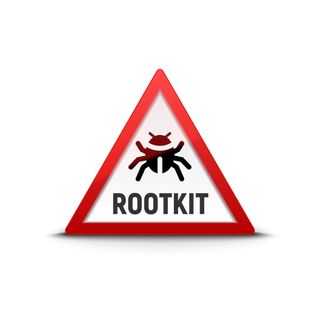 "Rootkit" and a virus inside a warning triangle