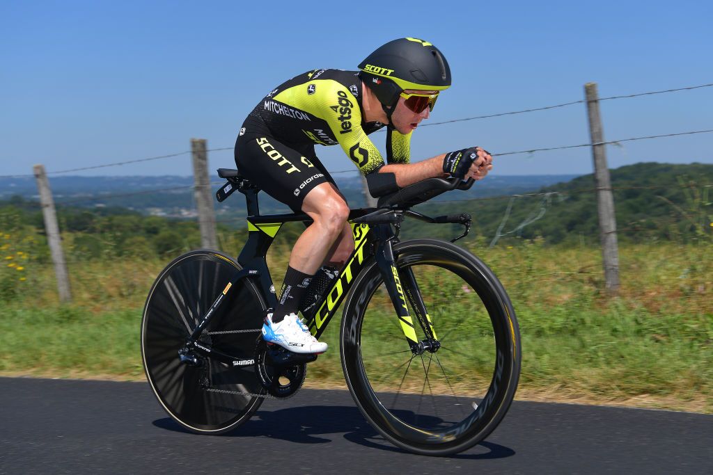 Simon Yates during the stage 13 TT