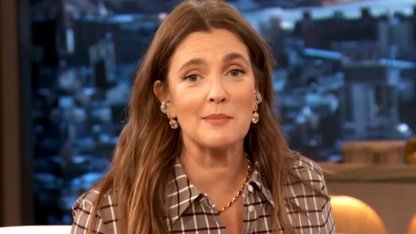 Drew Barrymore looking into the camera on The Drew Barrymore Show.