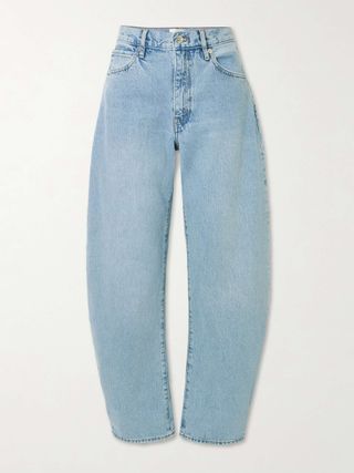 The Bubble High-Rise Barrel-Leg Jeans