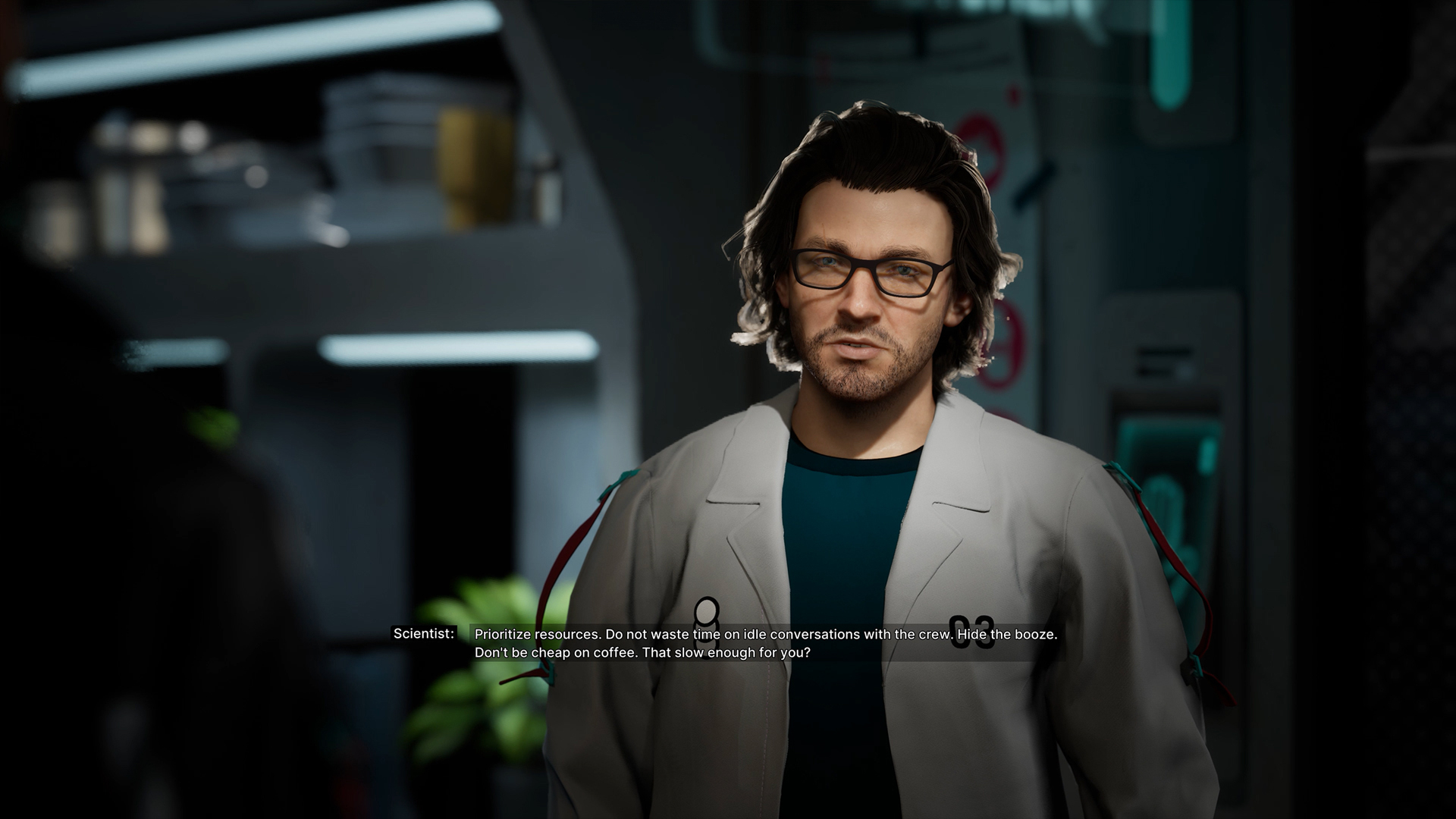 A screenshot from the game The Alters