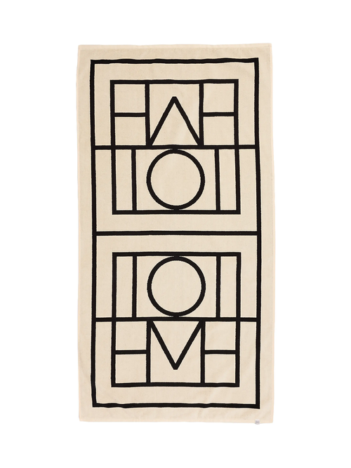 Toteme Monogram Jacquard Beach Towel