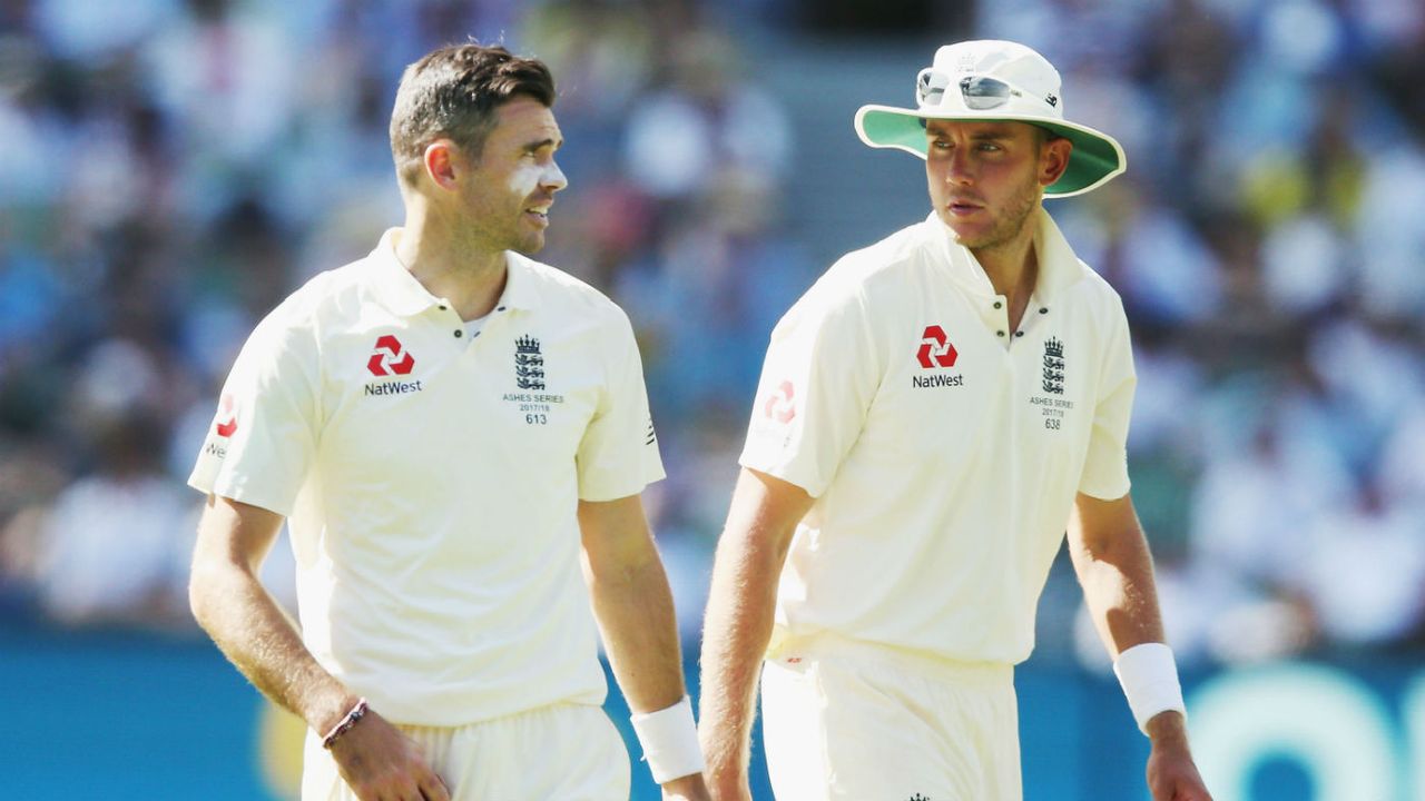 James Anderson Stuart Broad England cricket