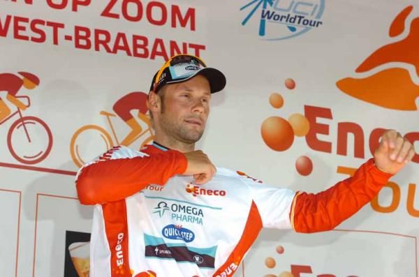 Tom Boonen (Omega Pharma-QuickStep) leads the Eneco Tour.