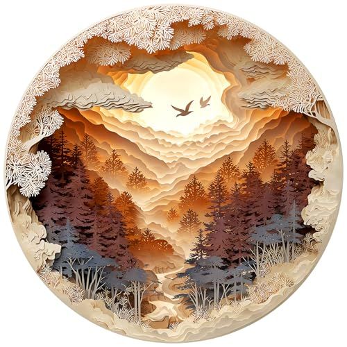 1000 Piece 3D Puzzle Cave Forest Jigsaw Puzzle