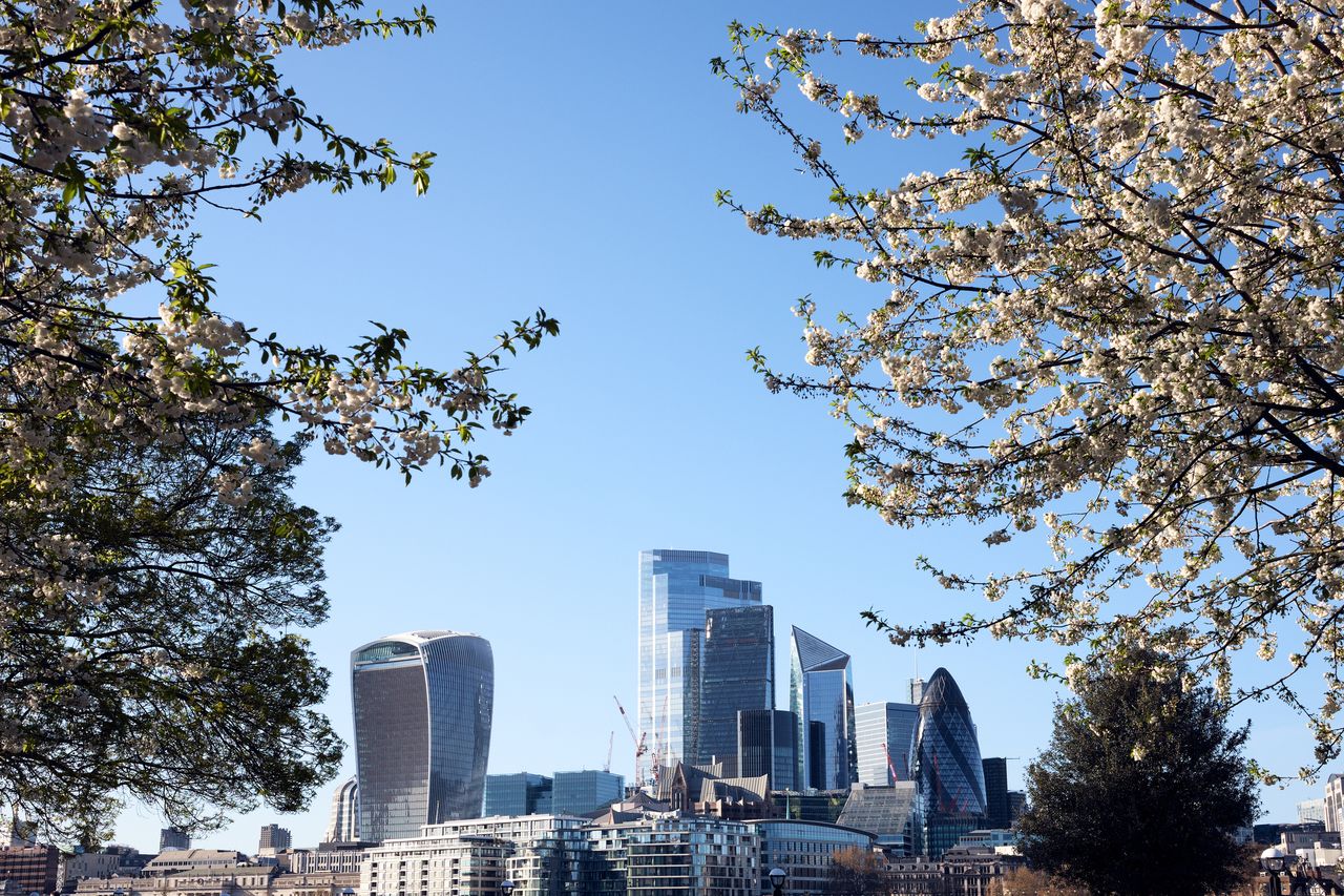 London in spring time.