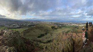 View from summit of Arthur's Seat in Edinburgh