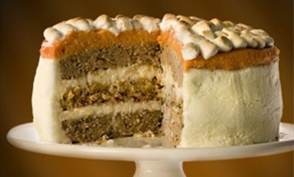 The Thanksgiving turkey cake offers an entire meal in one savory slice.