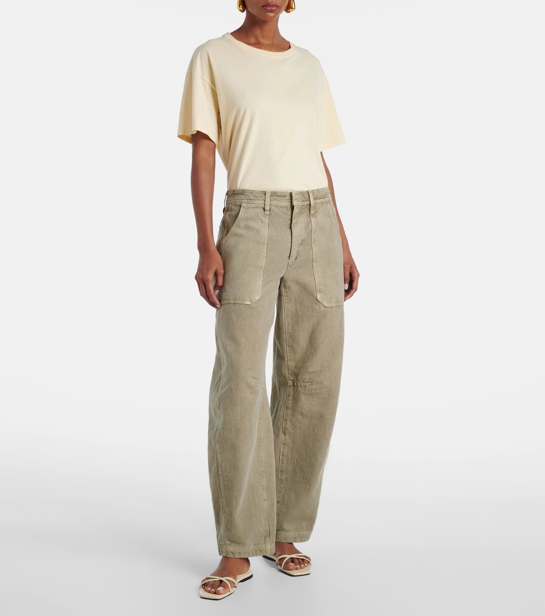 Slvrlake, Rookie cotton barrel-leg cargo pants