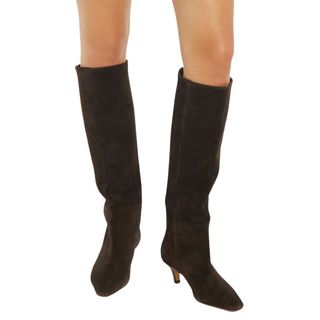 Dune Knee High Low Heel Boots