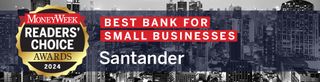 MoneyWeek Readers' Choice Awards Best Bank for Small Businesses Santander