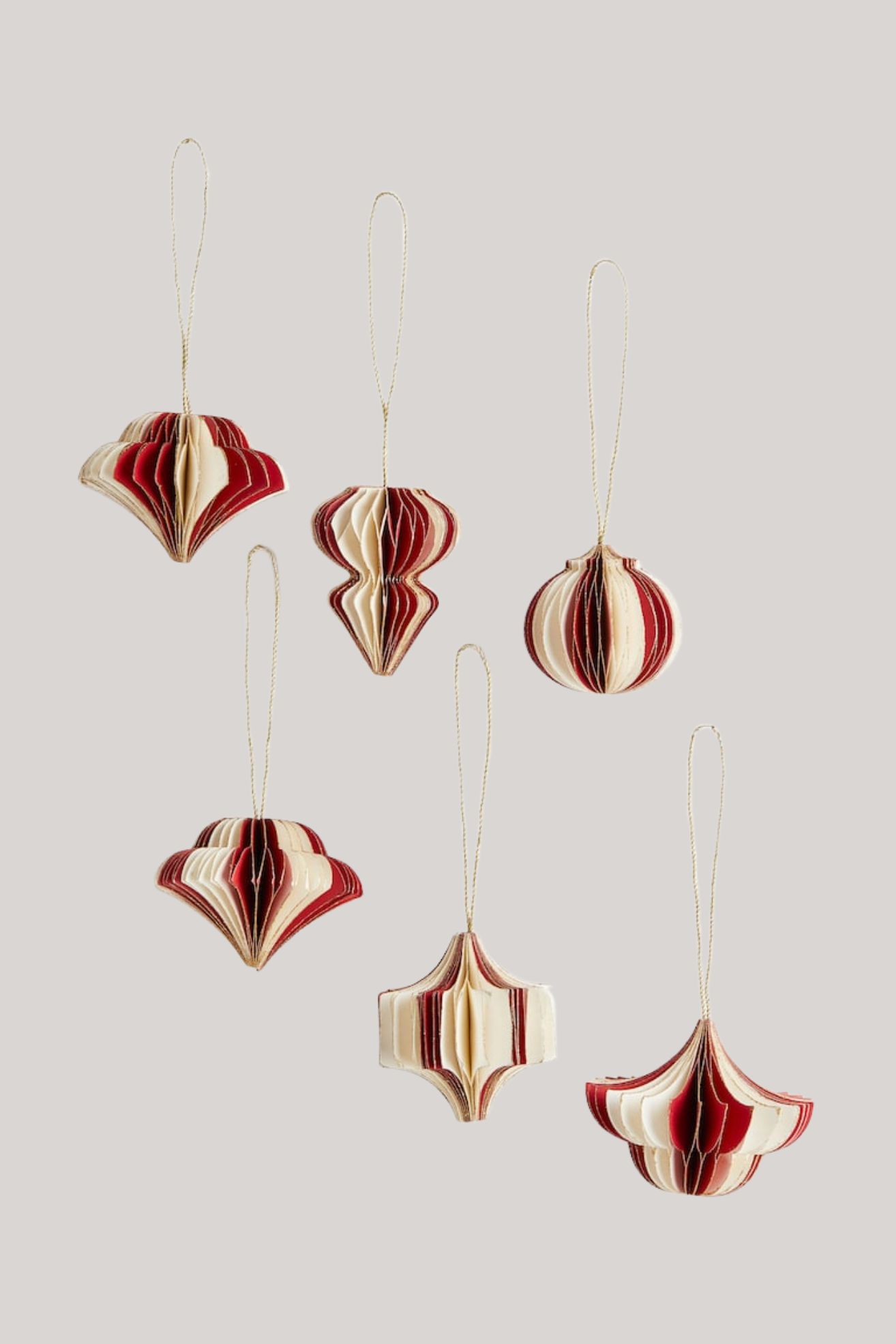 H&M, 6-Pack Paper Christmas Decorations