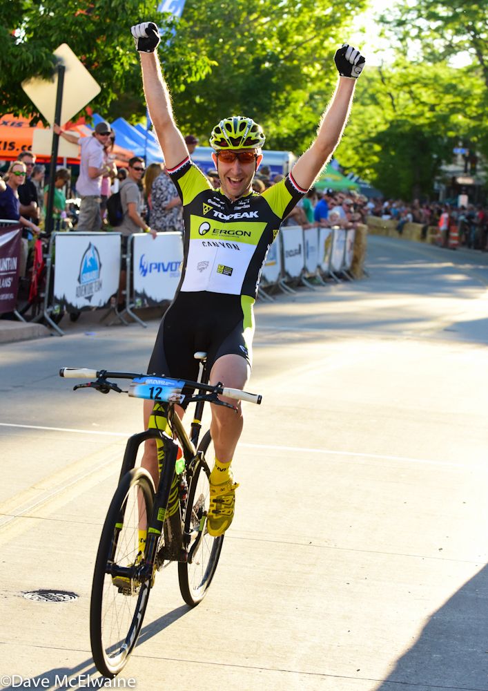 Jeremiah Bishop (Topeak-Ergon-Canyon) taking the solo victory on Main Street of Grand Junction