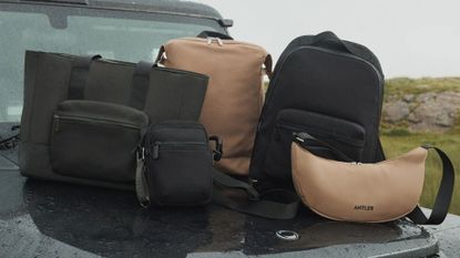 Antler Icon Bag collection on a bonnet