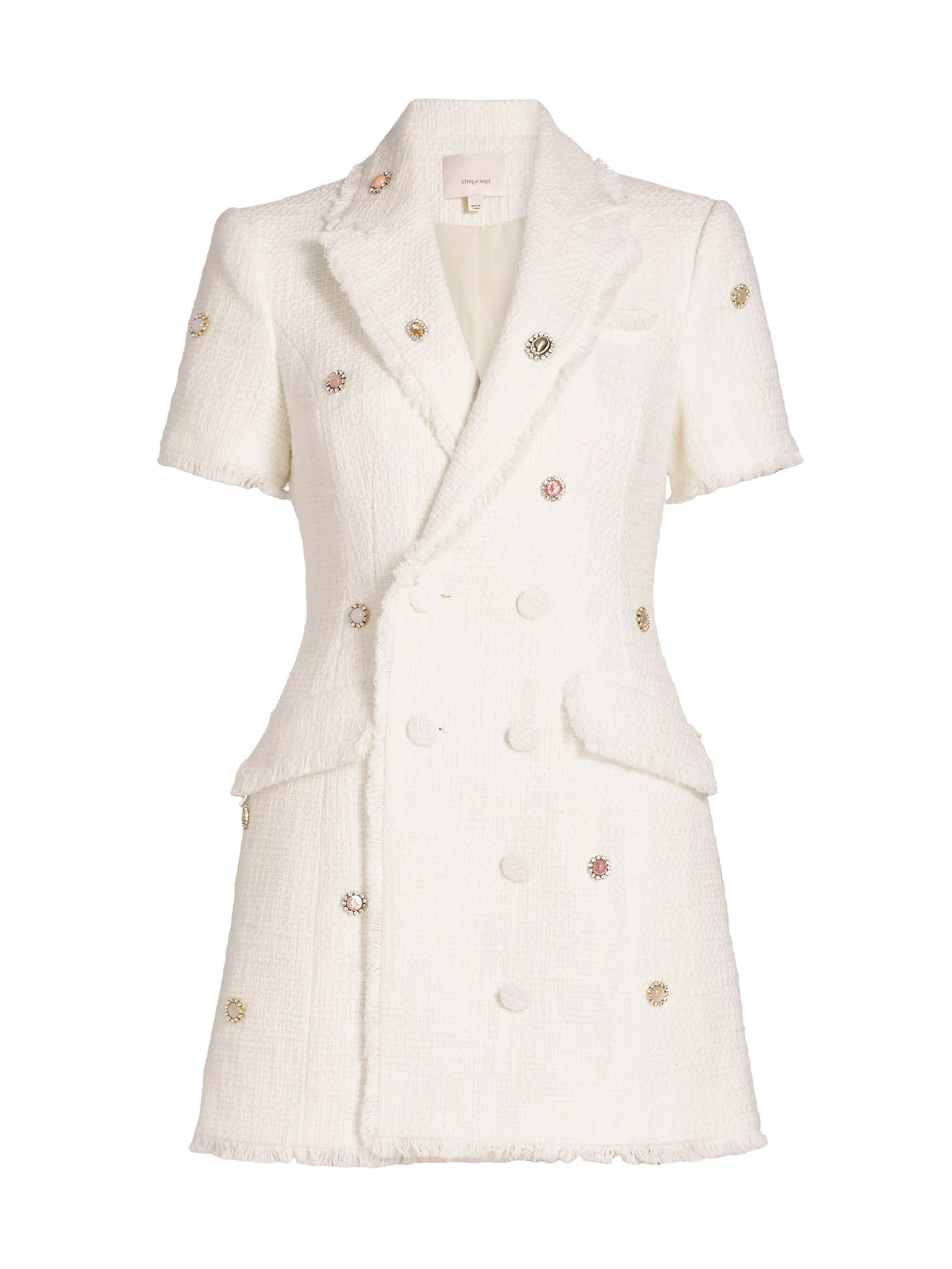 Joel Embellished Tweed Minidress