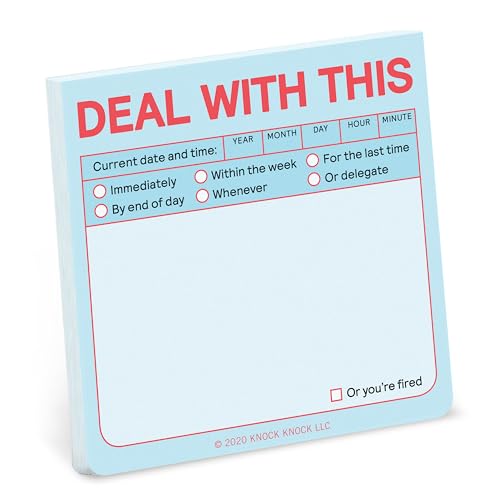 Knock Knock Deal With This Sticky Note (pastel Edition)