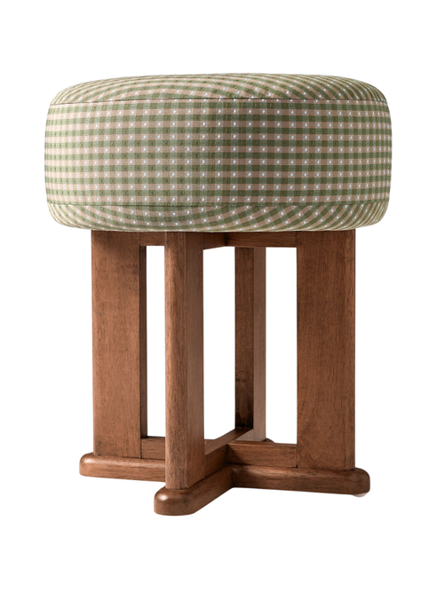 Emma Chamberlain Upholstered Vanity Stool