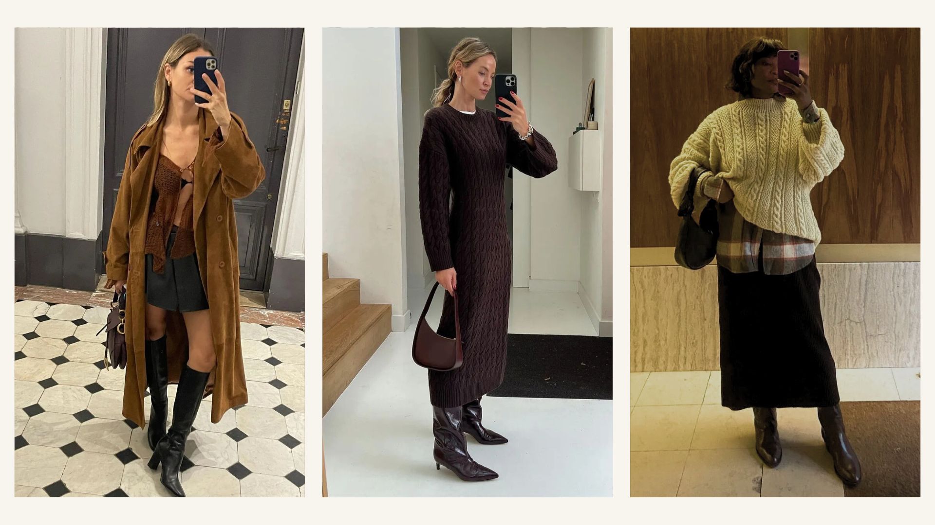 @annelauremais, @anoukyve, @frannfyne show how to style knee-high boots