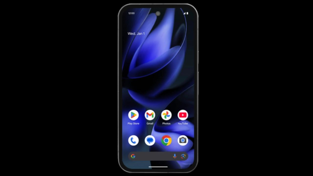 Een gelekte render van de Pixel 9a