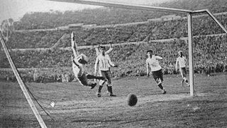 The goal scored by Uruguay against Argentina during the 1930 FIFA World Cup final secured Uruguay's victory. This historic event marked Uruguay's first World Cup title.