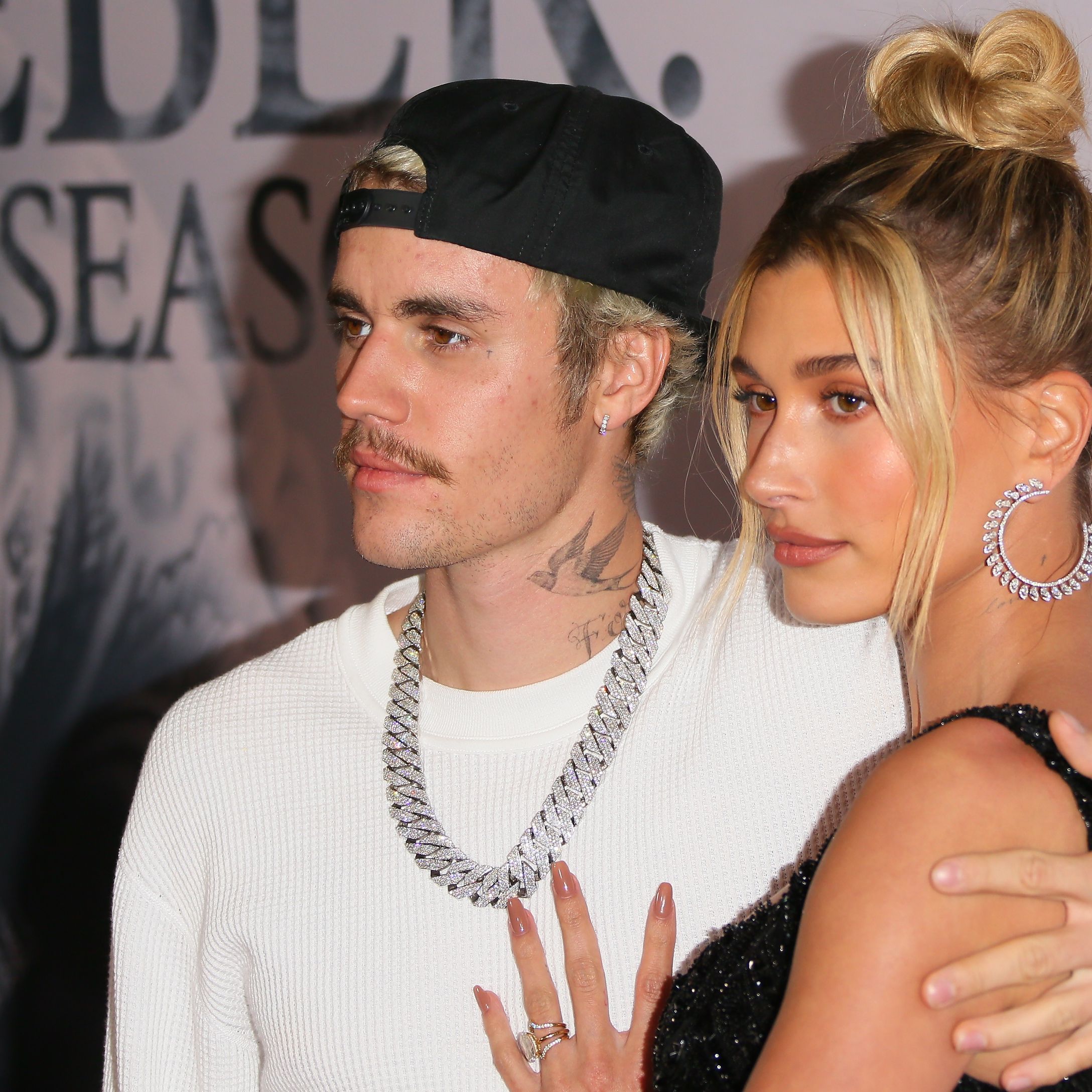 Hailey Bieber gets wedding ring J tattoo in honor of yearlong marriage  to Justin Bieber  Daily Mail Online