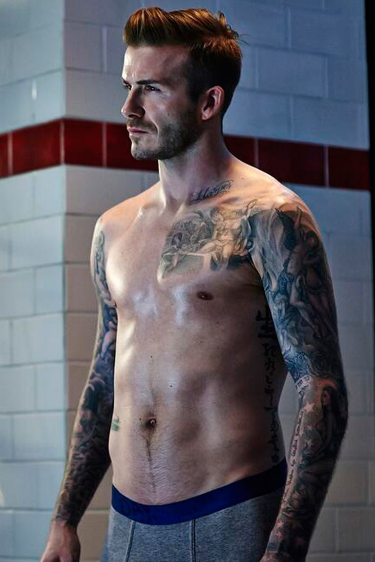 David Beckham Strips Down To His Underwear In New H&M Shots Marie