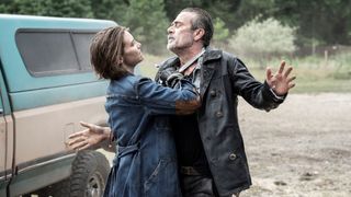 Lauren Cohan as Maggie and Jeffrey Dean Morgan as Negan in The Walking Dead: Dead City 