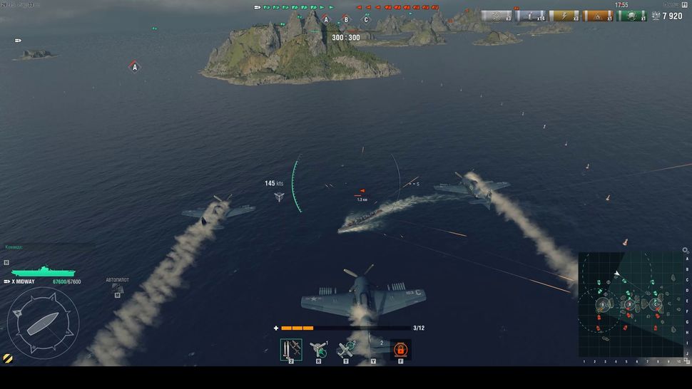 aircraft carrier gameplay world of warships
