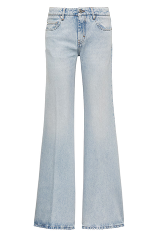 Split-Hem Flared Jeans