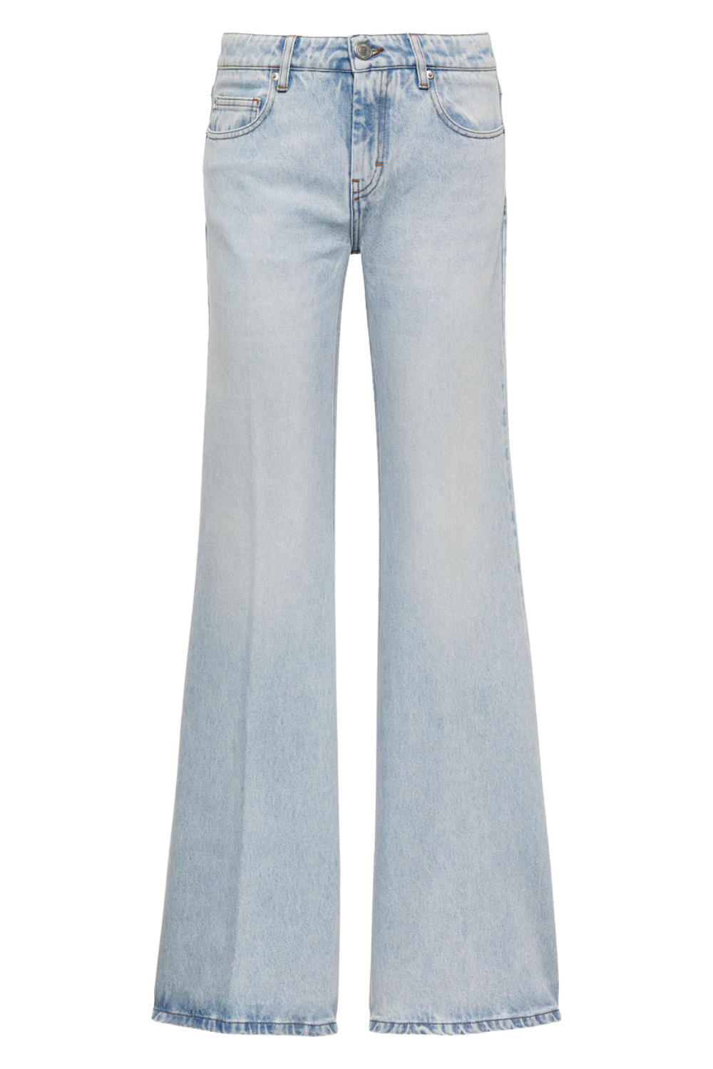 Split-Hem Flared Jeans