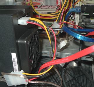 One of the RAIDPacs was set up and connected directly to our test PC’s motherboard. Field Service Access (FSA) would be a handy feature to have if you don’t have access to the rack-mountable RAIDFrame.