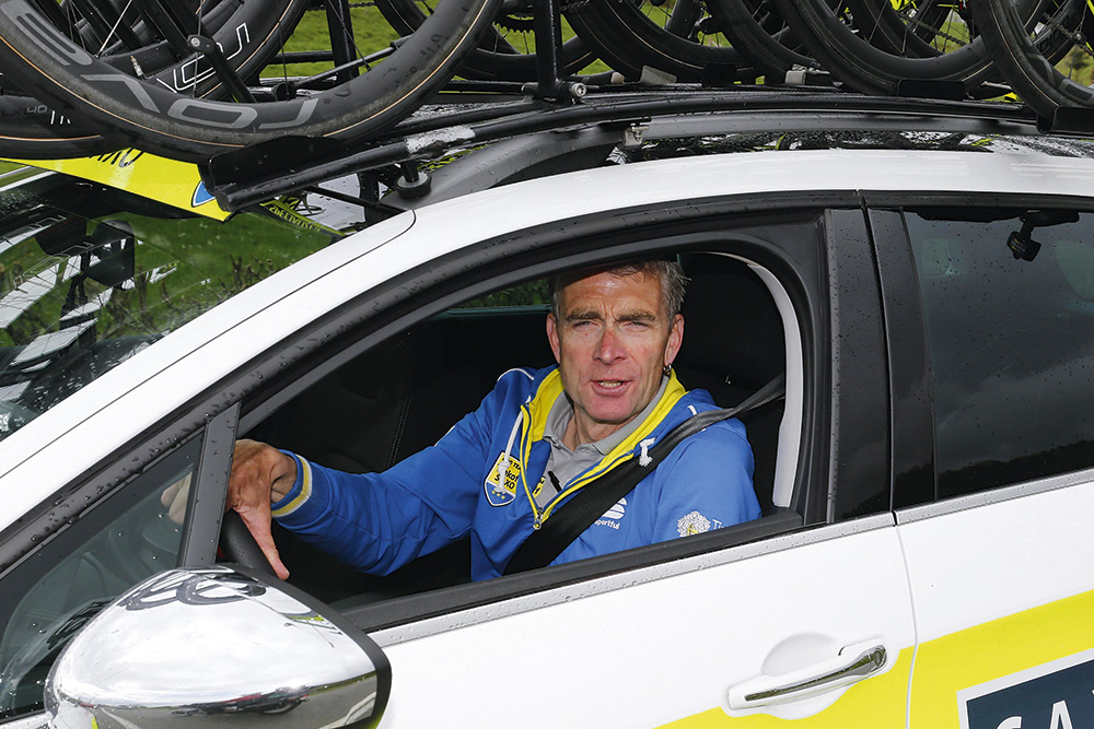 Sean Yates, Liege-Bastogne-Liege 2015. Photo: Yuzuru Sunada