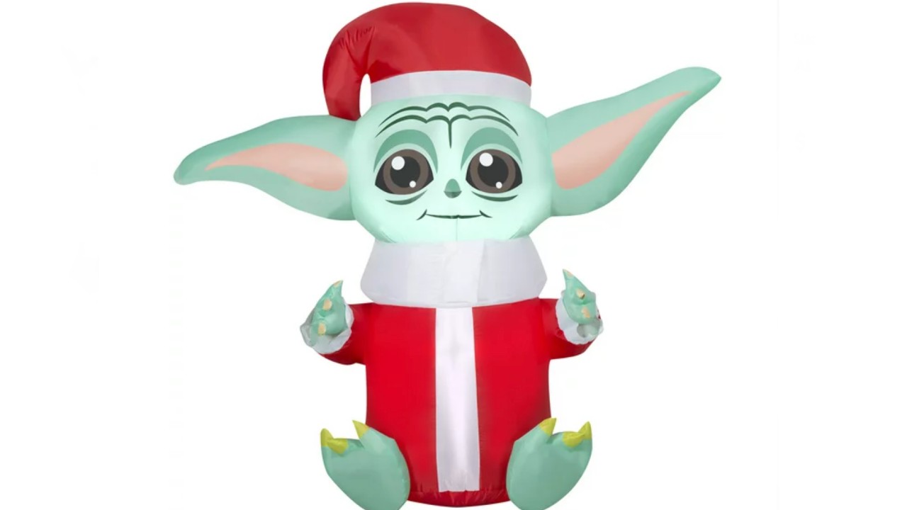 Grogu holiday inflatable