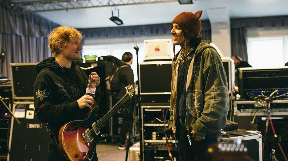 Ed Sheeran and Oli Sykes