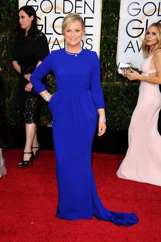 Amy Poehler wears Stella McCartney at The Golden Globes, 2015