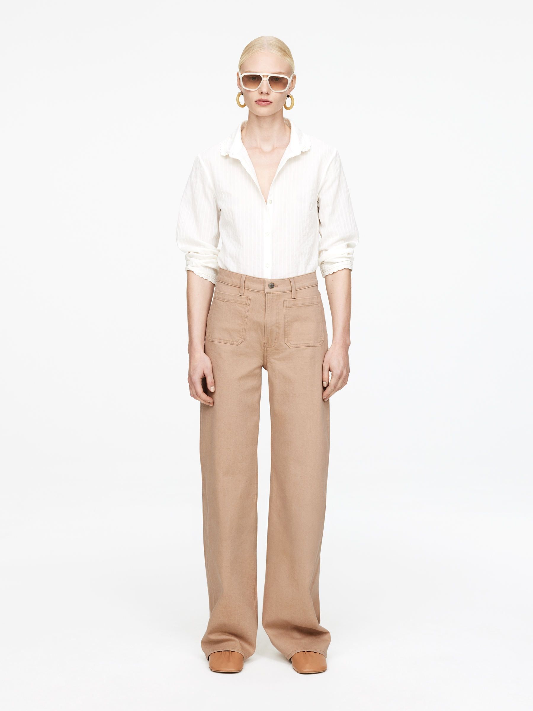Lupine Flared Jeans – Beige – Women – Arket Gb