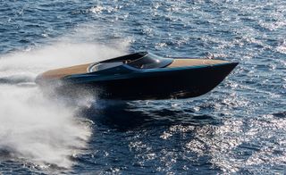 Aston and Quintessence cite a 50-knot top speed powerboat