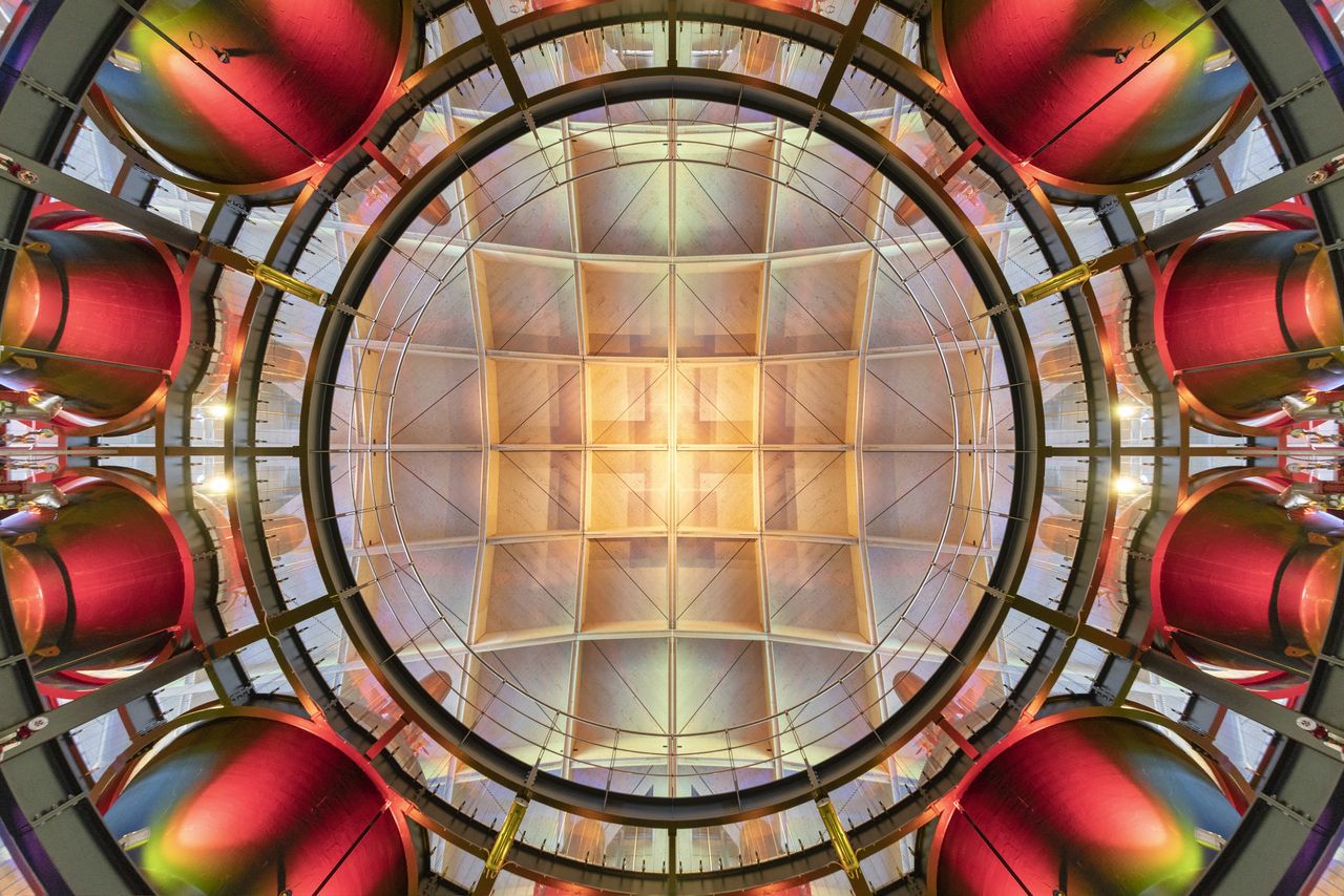 Interior design ceiling of distillery