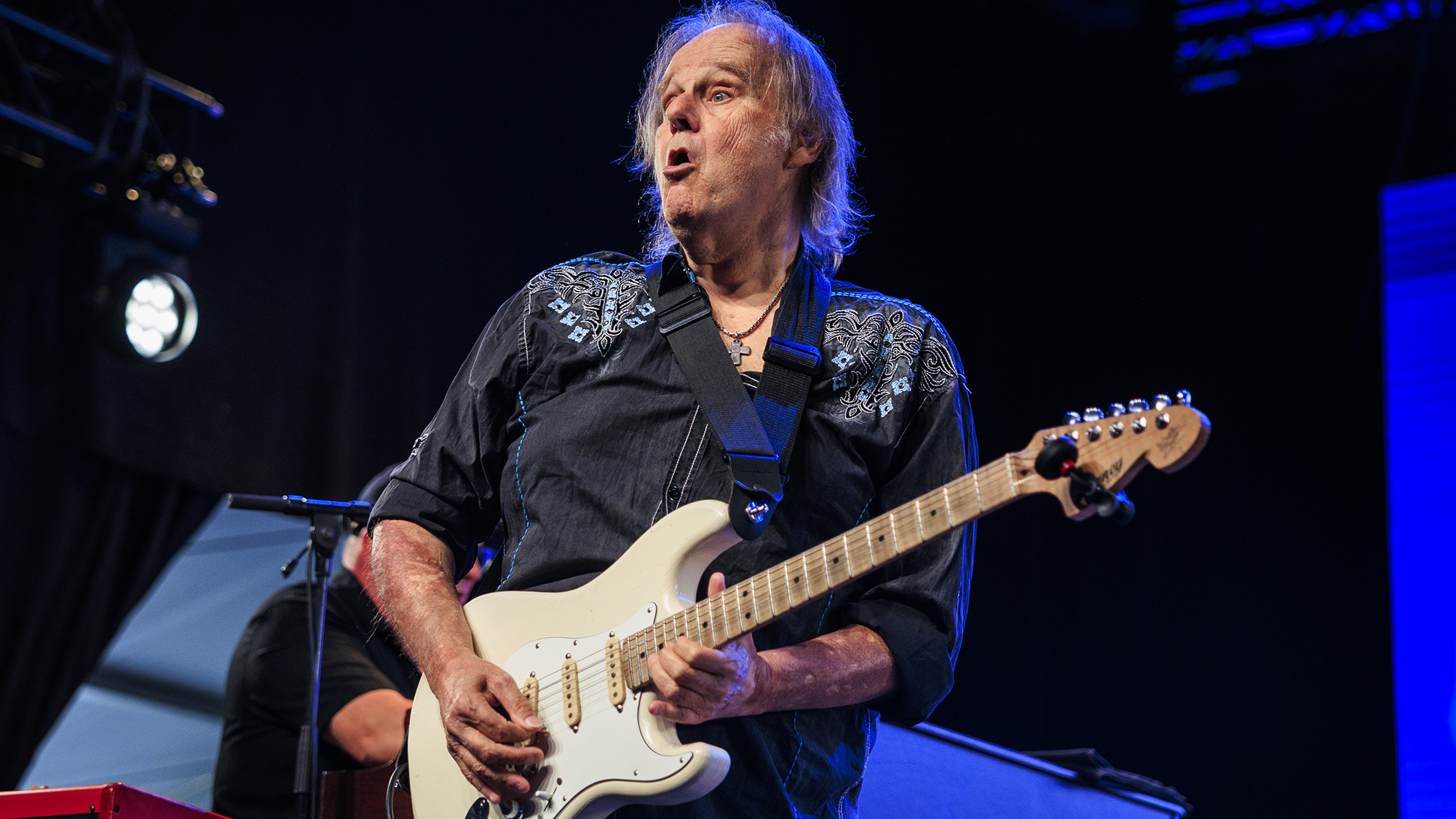 Walter Trout performs on stage at the Notodden Blues Festival on August 01, 2025 in Notodden, Norway.