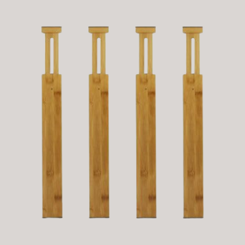 Lakeland Bamboo Drawer Dividers Set of 4