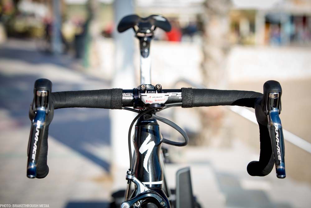 Martin like his brake levers low on the bars