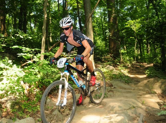 Russell Finsterwald (Trek Factory Racing) attempting to defend his U23 title