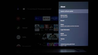 How to update Sony TV software