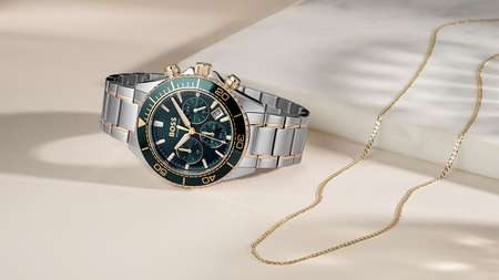 Beaverbrooks watch and gold chain